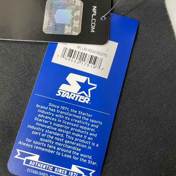 Las Vegas Raiders Starter Men’s Hockey Style Hoodie Retails For $125 - Picture 9 of 15